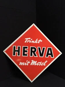 Herva Limonade altes Blechschild - 40 x 40 cm - D um 1960 perfekter Zustand - Bild 1 von 3