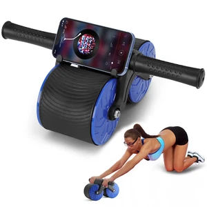 Automatic Rebound Abdominal Wheel, Dual Wheel - Picture 1 of 9