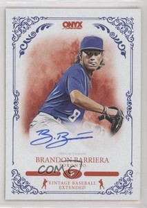 2022 Onyx Vintage Extended Auto Blue Ink /400 Brandon Barriera #VABB Auto