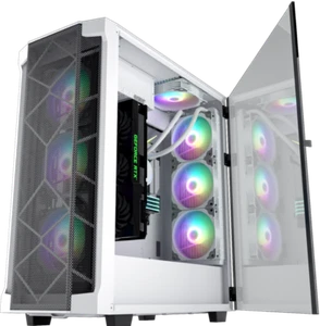 Segotep Phoenix T1 PC Case E-ATX ATX White Full Tower Gaming Computer Case - Afbeelding 1 van 9
