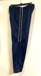 Tek Gear Open Bottom Tricot Pants Mens M Navy Blue eXcellent - Picture 1 of 2