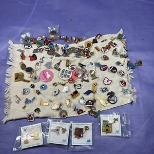 Huge Lot Of Different Bowling Pins/ Lapel Collection Vintage L3 - Picture 1 of 23