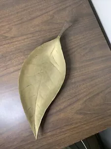 Rosenthal Netter Brass Leaf Dish 15 Inches - Picture 1 of 9