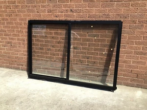 1200h x 1810w NEW Aluminum Sliding window Textura® Black DOUBLE GLAZED - Picture 1 of 2
