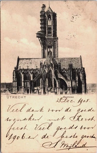 Niederlande Utecht Domtoren Vintage Postkarte B170 - Bild 1 von 2