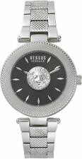 Versus Versace Women VSP212417 Round Black Dial Silver Band Luxury Watch