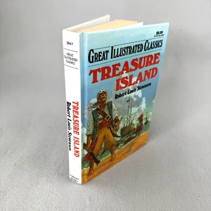 Treasure Island by Robert Louis Stevenson Great Illustrated Classics HB Book - Picture 1 of 7