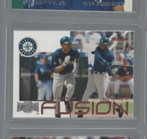 2000 METAL FUSION #1/15 KEN GRIFFEY JR. & ALEX RODRIGUEZ NM-NM/MT - Bild 1 von 1