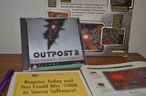 Outpost 2: Divided Destiny PC CD-Rom 1997 Windows Sierra PC Big Box Game - Picture 1 of 6