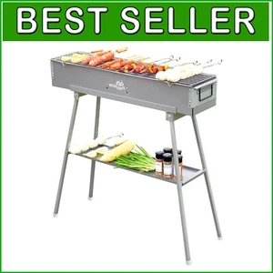 High-Temperature Resistant Portable BBQ Grill for Skewers and Kebab Cooking - Picture 1 of 9