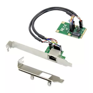 1 Port Gigabit Mini PCI-e PCIe LAN Network Card NIC Realtek RTL8111F Chipset - Picture 1 of 5
