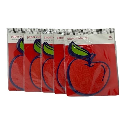 Pack de 5 recortes de papel de 15 ct diseño Apple Design 2021 grupo de diseño actividades en el aula Foto 1 de 2
