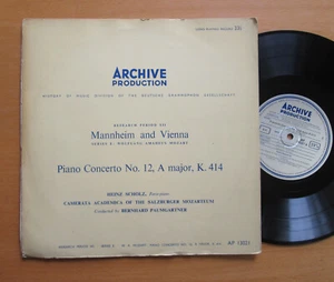 AP 13021 Mozart Piano Concerto no. 12 Heinz Scholz Paumgartner ARCHIVE 10" Vinyl - Bild 1 von 5