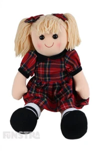 Hopscotch Collectibles Ruby Doll | Rag Doll Plush Soft Toy 35cm | Rag Dolls - Picture 1 of 2