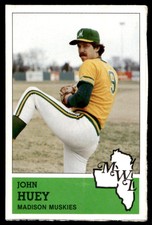 1983 Fritsch Madison Muskies 26 John Huey   Madison Muskies  Baseball Card