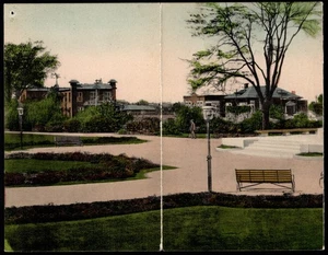 Unknown Location Possibly St.Louis or San Francisco Hand-Colored Folded Postcard - Picture 1 of 6