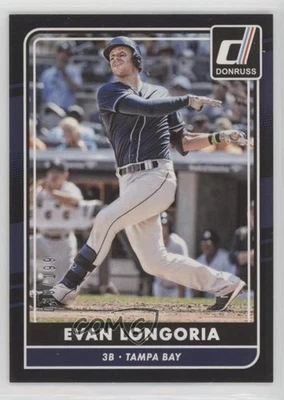 2016 Panini Donruss Black Border /199 Evan Longoria #142 - Image 1 of 2