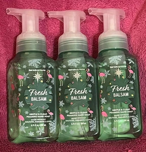 Bath & Body Works 3 Fresh Balsam Christmas in July 8.75oz Foaming Hand Soap NEW! - Picture 1 of 6