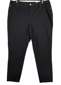 Neu mit Etikett International Concepts 20W Elasthan schmales Bein Anzughose Hose schwarz - Bild 1 von 8