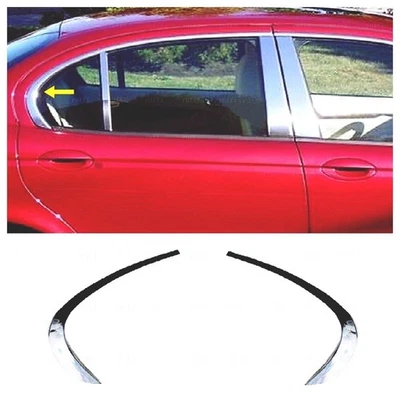 Chromé Cadre Fenêtre Inférieure 2 pcs INOXY pour JAGUAR X-TYPE SEDAN 2002 à 2009 - Photo 1/4