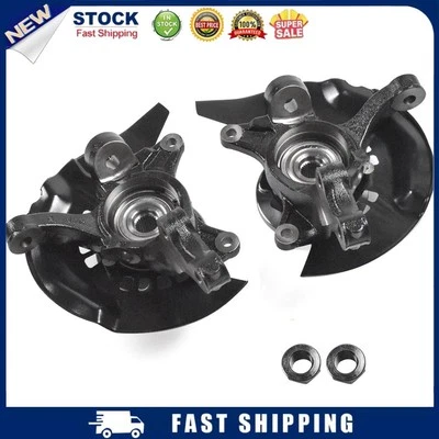 Pair Front Steering Knuckles+Wheel Hub Bearings for Toyota Camry 2004 2005 2006 - Image 1 of 4