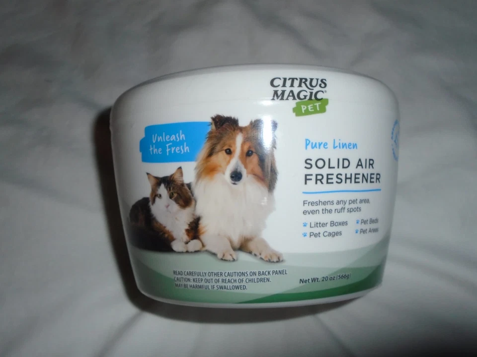 Ambientador sólido Citrus Magic Pet aroma lino puro tarro de 20 oz - NUEVO. Foto 1 de 1