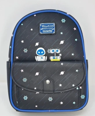 NWT DISNEY PIXAR EMBROIDERED WALL E & EVE SPACE BACKPACK~~FREE US SHIP - Image 1 of 4