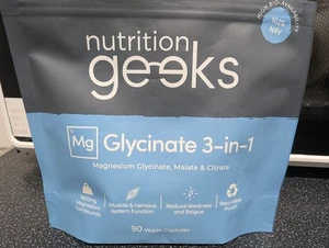 Nutrition GEEKS, 12mg/87 Vegan Capsules, Glycinate 3-in-1 @ Good Value - Picture 1 of 4
