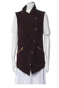 Michael Kors Collection Brown Suede Vest Size: XS | US 2 Excellent Condition - Picture 1 of 3