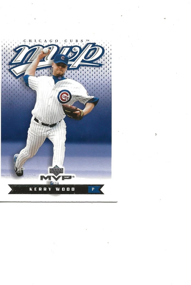 2003 MVP Cubs Star Pitcher Kerry Wood cubierta superior Foto 1 de 1
