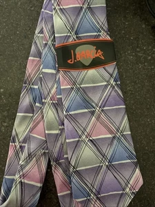 J.GARCIA lila karierte neue KRAWATTE - Bild 1 von 3