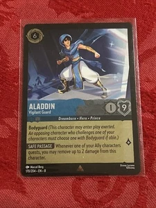 FOIL Lorcana Reign of Jafar - Aladdin - Vigilant Guard - 170/204 Rare M/NM FOIL - Picture 1 of 7