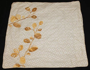 KAS Gabriel Euro Sham 26x26 oro algodón nuevo sin pezuñas #221 - Imagen 1 de 8