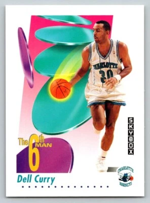 1991-92 SKYBOX DELL CURRY CHARLOTTE HORNETS #434 - Image 1 of 2