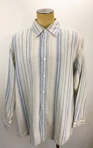 CONCEPTS by CLAIBORNE Long Sleeve Striped Button Down Shirt Men's Size 2XL - Picture 1 of 5