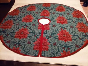 Baumrock 42 Zoll, grün mit roten Weihnachtsstern - Bild 1 von 8