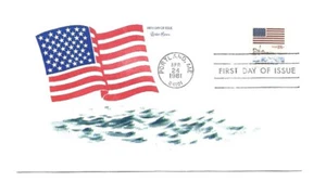 1891 18c Flag/Shining Sea coil Tudor House FDC - Picture 1 of 1