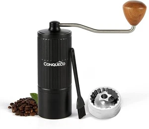 Manuelle Kaffeemühle Edelstahl Handkaffeemühle mit einstellbaren Einstellungen - Bild 1 von 10