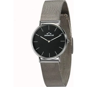 Orologio Donna CHRONOSTAR PREPPY R3753252503 Bracciale Acciaio Mesh Nero NEW - Foto 1 di 1
