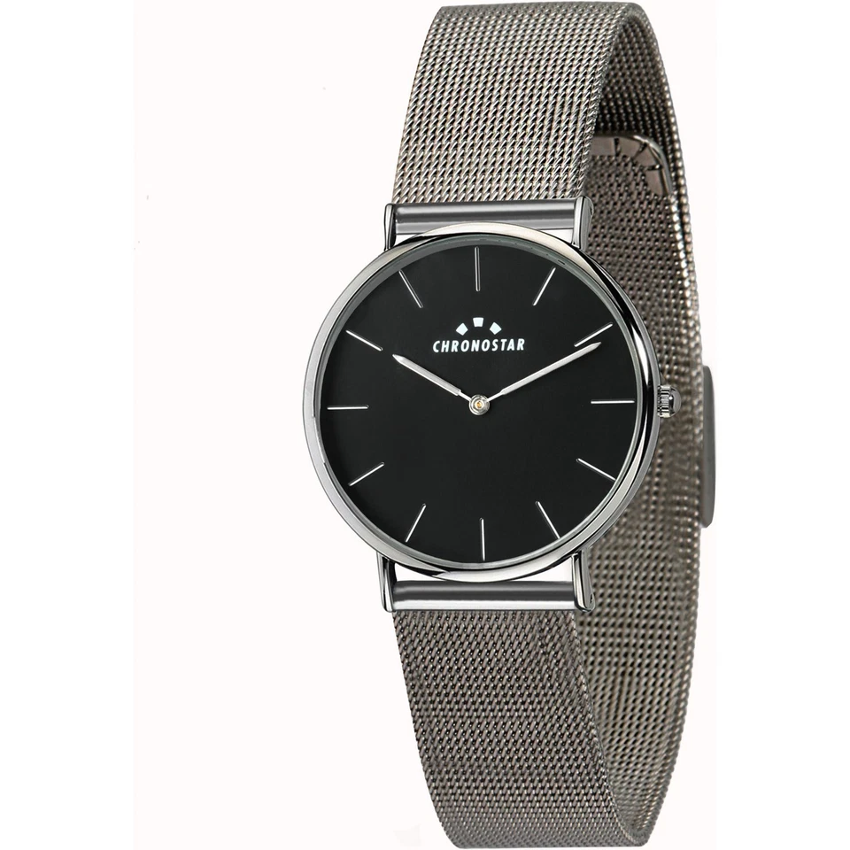 Orologio Donna CHRONOSTAR PREPPY R3753252503 Bracciale Acciaio Mesh Nero NEW - Immagine 1 di 1