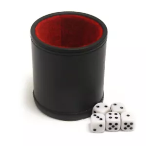 Tazza Dadi Professionale Con Cinque Dadi - Foto 1 di 1