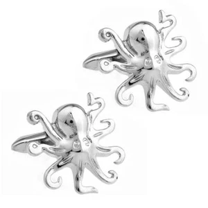GEMELOS PULPO Marina Deep Sea Aqitic Life Diver Novio Boda con Bolsa de Regalo - Imagen 1 de 5