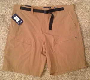 $65 Mens Chaps 218K05 Belted Shorts Stretch Waistband Moisture Wicking - Size 42 - Picture 1 of 4