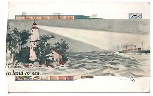 Sandy Hook Light Station Handmade Vintage Postcard - Picture 1 of 2