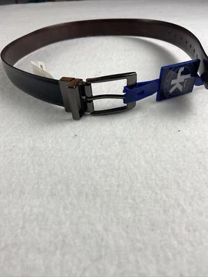 Boys Reversible Faux Leather Belt Black/Brown Size S 22-24 New J. Khaki - Image 1 of 4