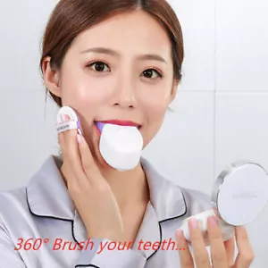 Electric Wireless Automatic Ultrasonic 360° Silicone U shaped Toothbrush Adult - Picture 1 of 15