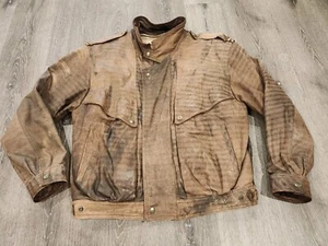 Vintage Wilson's Leather Adventure Bound Thinsulate Leather Jacket Large Korea - Picture 1 of 21