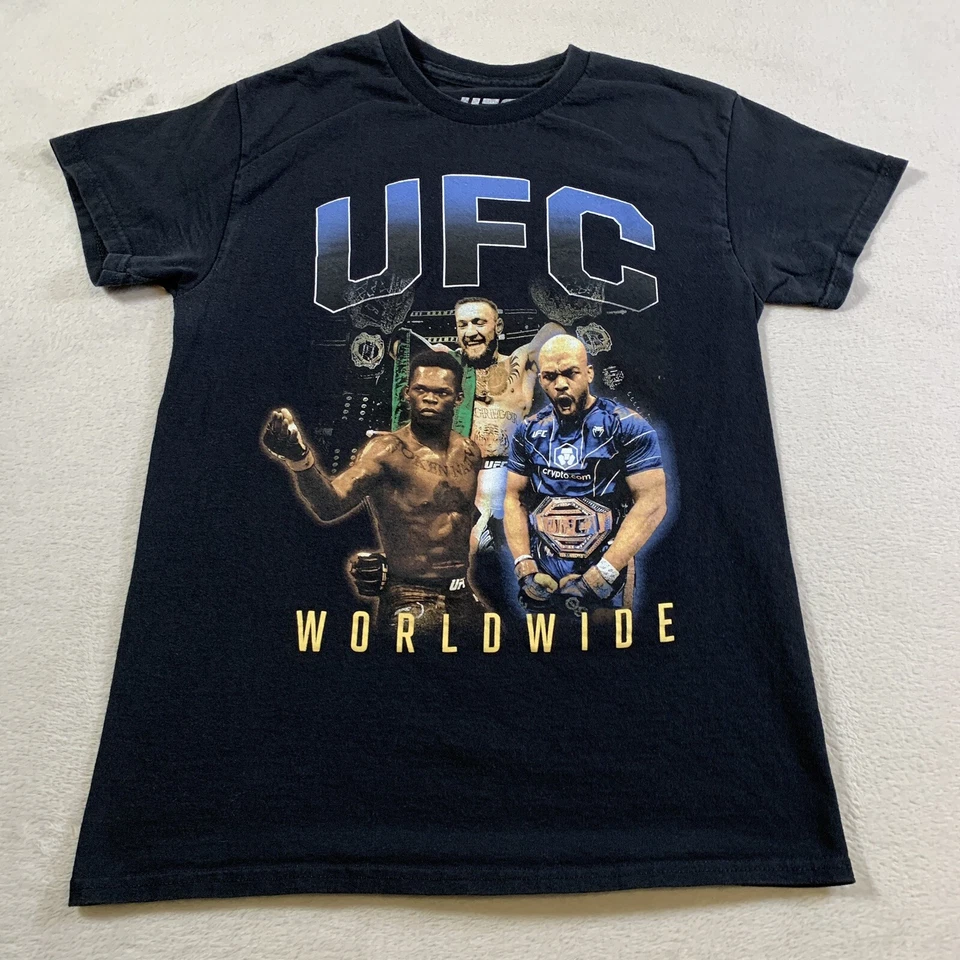 UFC Shirt Mens Small Jon Jones Conor Mcgregor Israel Adesanya MMA Short Sleeve - Image 1 of 4