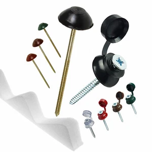 Corrugated Roof Sheet Screws Fixings Eaves Filler Plastic Roofing Nails - Picture 1 of 15
