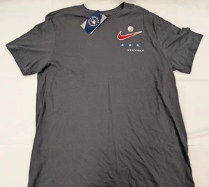 Men's Nike Milwaukee Brewers T-Shirt Navy Blue Glove Logo MLB Baseball Size L - Picture 1 of 6
